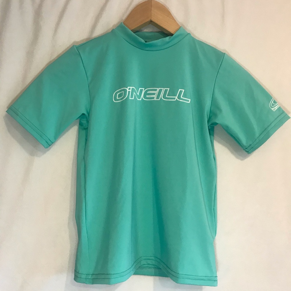 Unisex O’Neill turquoise rash guard